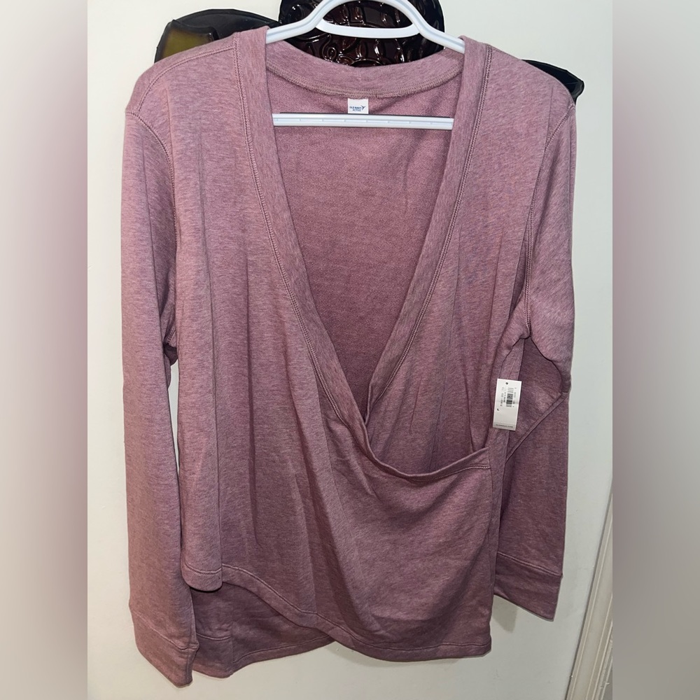 NWT Active Sweatshirt cross front wrap
